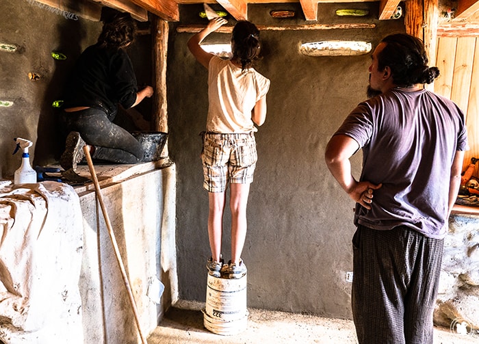 Flora, Cata et Penny s'occupe de la couche de "fino"