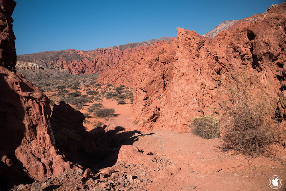 Les formations rocheuses de la Quebrada de las señoritas à Uquía